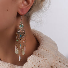 Load image into Gallery viewer, Andila Bohemian Tassel Drop Earrings - Serenity Handmade Jewelry
