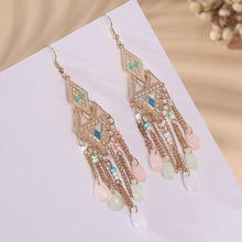 Load image into Gallery viewer, Andila Bohemian Tassel Drop Earrings - Serenity Handmade Jewelry
