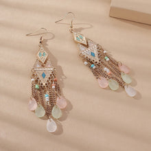 Load image into Gallery viewer, Andila Bohemian Tassel Drop Earrings - Serenity Handmade Jewelry
