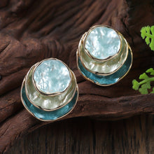 Load image into Gallery viewer, Annabelle Layered Ombre Earrings - Serenity Handmade Jewelry
