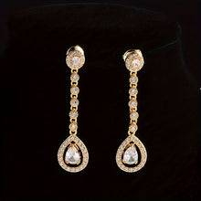 Load image into Gallery viewer, Brandi 18K Gold Plated Droplet Earring &amp; Necklace Set - Serenity Handmade Jewelry
