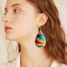 Load image into Gallery viewer, Calandra Vibrant Mountain Teardrop Earrings - Serenity Handmade Jewelry
