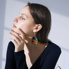 Load image into Gallery viewer, Calandra Vibrant Mountain Teardrop Earrings - Serenity Handmade Jewelry
