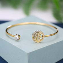 Load image into Gallery viewer, Celeste Tree Of Life Adjustable Bangle - Serenity Handmade Jewelry
