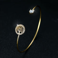 Load image into Gallery viewer, Celeste Tree Of Life Adjustable Bangle - Serenity Handmade Jewelry
