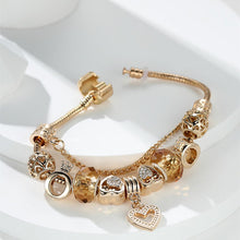 Load image into Gallery viewer, Coralie Y2K Gold Charm Bracelet - Serenity Handmade Jewelry
