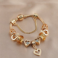 Load image into Gallery viewer, Coralie Y2K Gold Charm Bracelet - Serenity Handmade Jewelry
