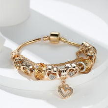 Load image into Gallery viewer, Coralie Y2K Gold Charm Bracelet - Serenity Handmade Jewelry
