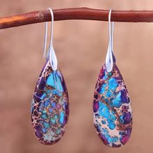 Load image into Gallery viewer, Daria Droplet Detail Dangle Earrings - Serenity Handmade Jewelry
