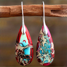 Load image into Gallery viewer, Daria Droplet Detail Dangle Earrings - Serenity Handmade Jewelry
