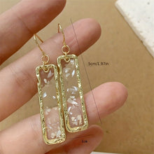 Load image into Gallery viewer, Elodie 14K Gold Plated Shell Earrings - Serenity Handmade Jewelry
