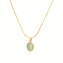 Load image into Gallery viewer, Esmeralda 18K Gold-Plated Pendant Necklace - Serenity Handmade Jewelry
