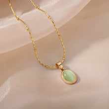 Load image into Gallery viewer, Esmeralda 18K Gold-Plated Pendant Necklace - Serenity Handmade Jewelry
