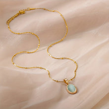 Load image into Gallery viewer, Esmeralda 18K Gold-Plated Pendant Necklace - Serenity Handmade Jewelry
