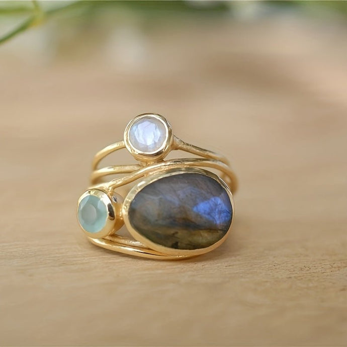 Jessamine Shell Simulation Ring - Serenity Handmade Jewelry