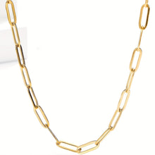 Load image into Gallery viewer, Kiara 18K Gold Plated Paperclip Necklace - Serenity Handmade Jewelry
