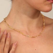 Load image into Gallery viewer, Kiara 18K Gold Plated Paperclip Necklace - Serenity Handmade Jewelry
