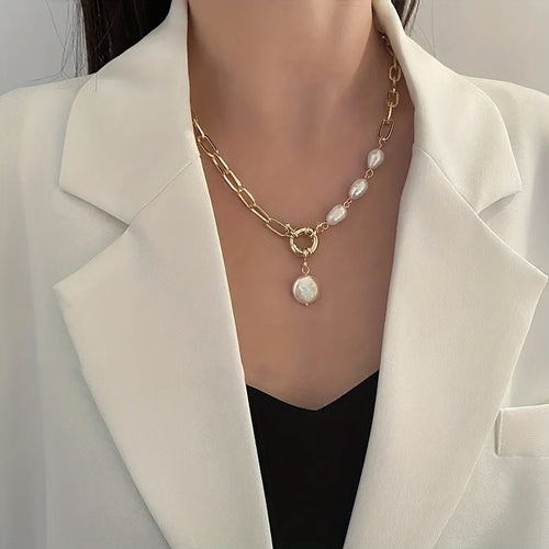 Liana Faux Pearl Necklace - Serenity Handmade Jewelry