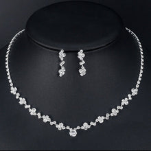 Load image into Gallery viewer, Mia Elegant Rhinestone Necklace &amp; Earrings Set - Serenity Handmade Jewelry
