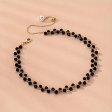 Load image into Gallery viewer, Nalini Onyx Beaded Choker - Serenity Handmade Jewelry
