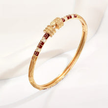 Load image into Gallery viewer, Silvia Ruby Bohemian Bangle - Serenity Handmade Jewelry
