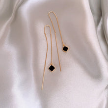 Load image into Gallery viewer, Verena Black Dangle Earrings - Serenity Handmade Jewelry
