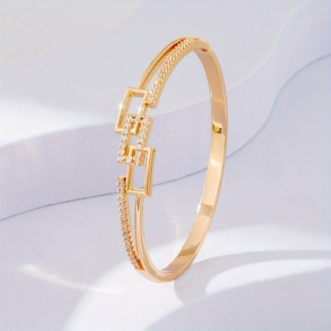 Willette 18K Gold Plated Bangle - Serenity Handmade Jewelry