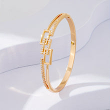 Load image into Gallery viewer, Willette 18K Gold Plated Bangle - Serenity Handmade Jewelry
