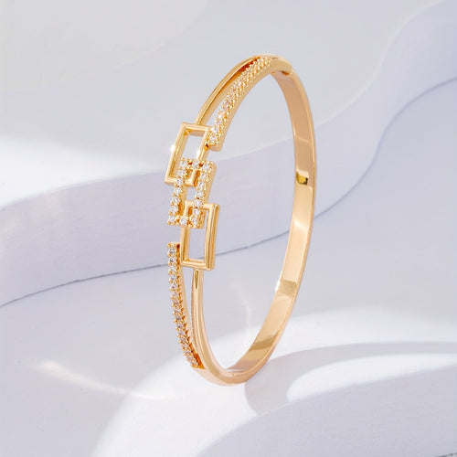 Willette 18K Gold Plated Bangle - Serenity Handmade Jewelry